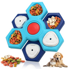 The Brain Feeder treat puzzle — sliding compartment detail