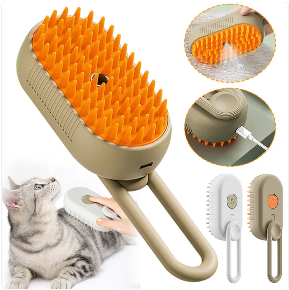 The Spa Brush - 3-in-1 Steam, De-Shed & Massage — primary product image