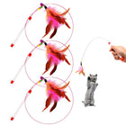 The Feather Wand — Interactive Cat Toy (3-Pack)