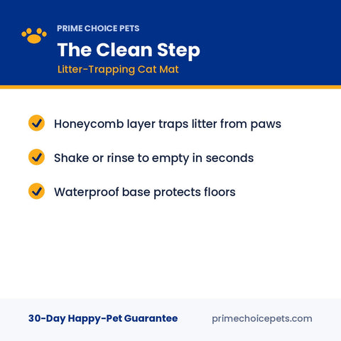 The Clean Step — Litter-Trapping Cat Mat