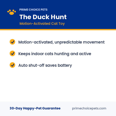 The Duck Hunt — Motion-Activated Electric Cat Toy