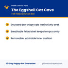 The Eggshell Cat Cave — key benefits and specs