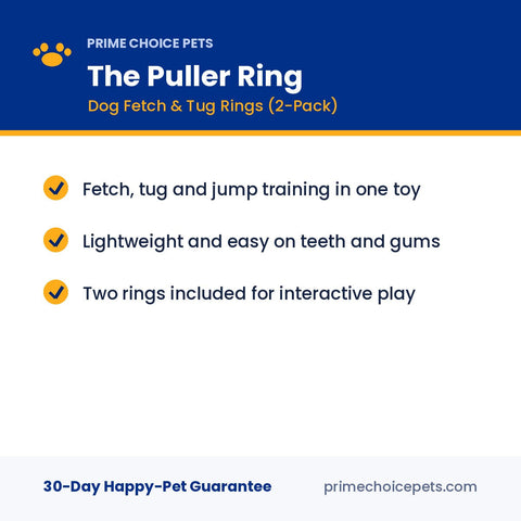 The Puller Ring — Dog Fetch & Tug Rings (2-Pack)