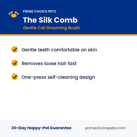The Silk Comb — Gentle Cat Grooming Brush