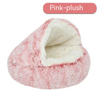 The Plush Hideaway - Semi-Enclosed Cat & Small Dog Bed — primary product image