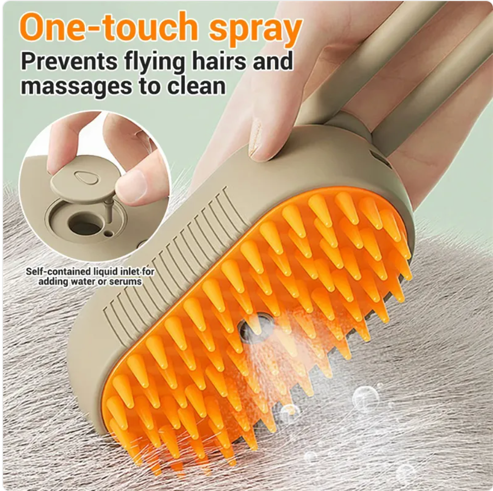 The Spa Brush - 3-in-1 Steam, De-Shed & Massage — primary product image