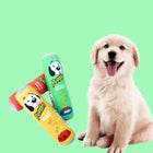 The Comfort Plush dog toy — size comparison